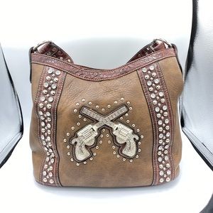 Country girl double pistol purse multiple pockets